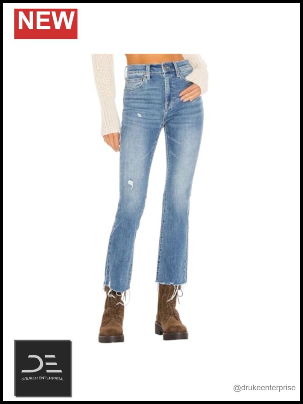 Pistola Denim Lennon High Rise Crop Bootcut Jeans Women 26.5in Inseam Stretch
